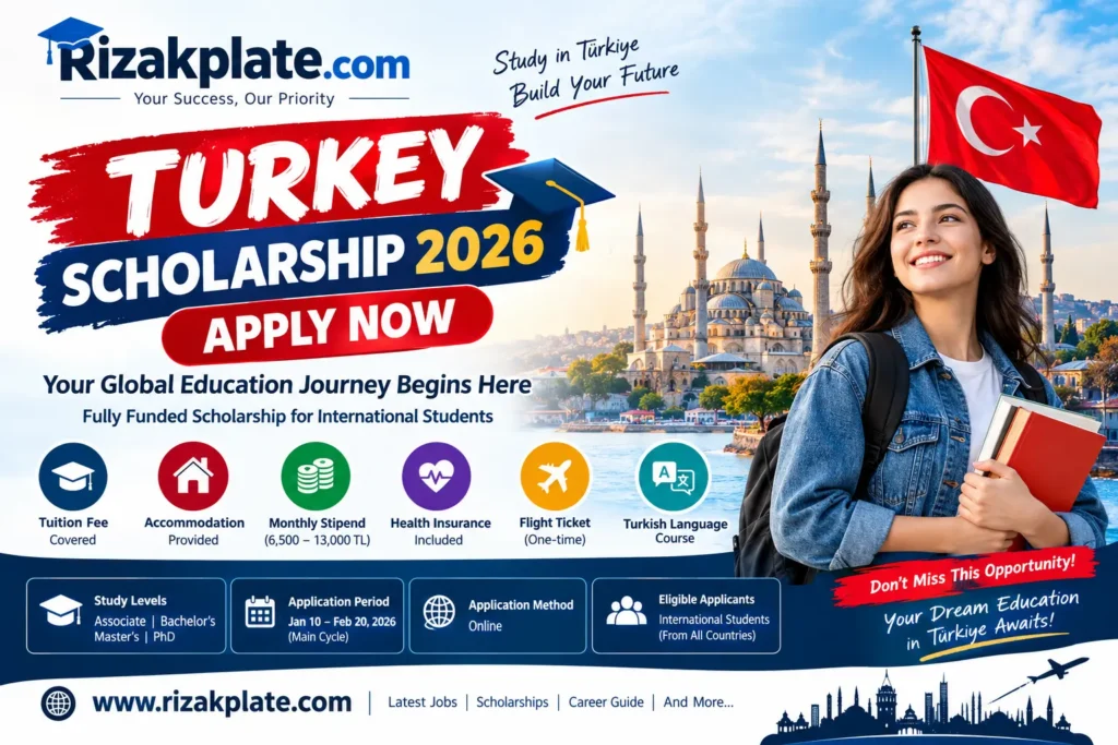 Turkey Scholarship 2026 – Eligibility, Benefits, Documents & How to Apply